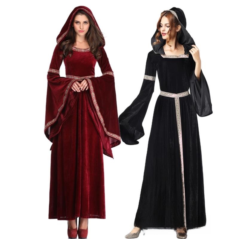Ethnic Fashion Studio - Ретро-костюм королевы для сценических выступлений, Хэллоуина,