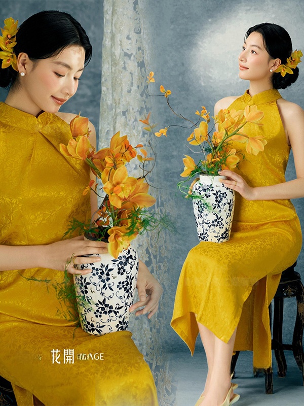 Желтый костюм для фотосъемки в – обзор и цена Ethnic Fashion Studio