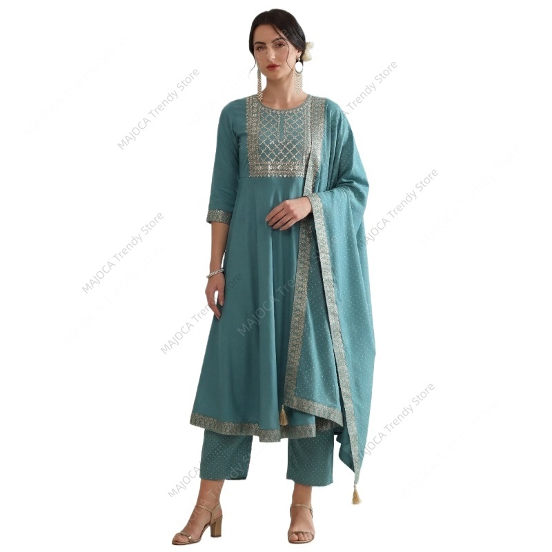 Индийский женский комплект из  – обзор и цена Salwar Kameez Set
