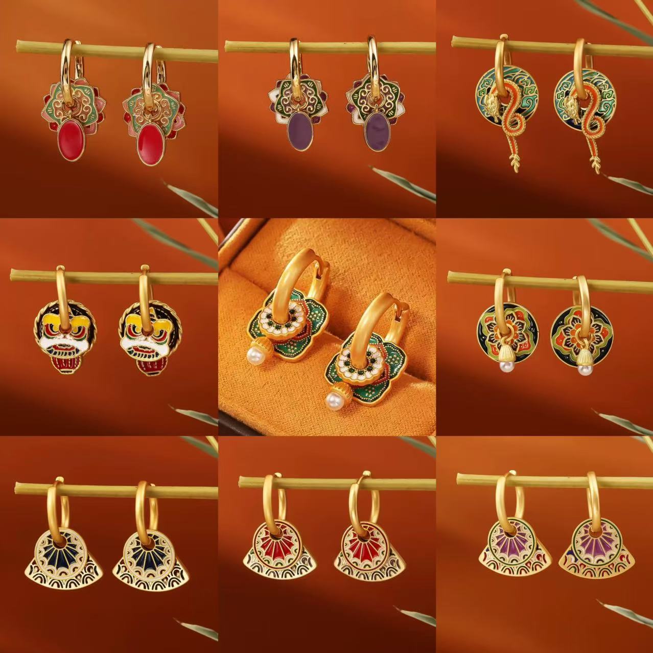 S925 Новые серьги в китайском  – обзор и цена Ethnic Fashion Way