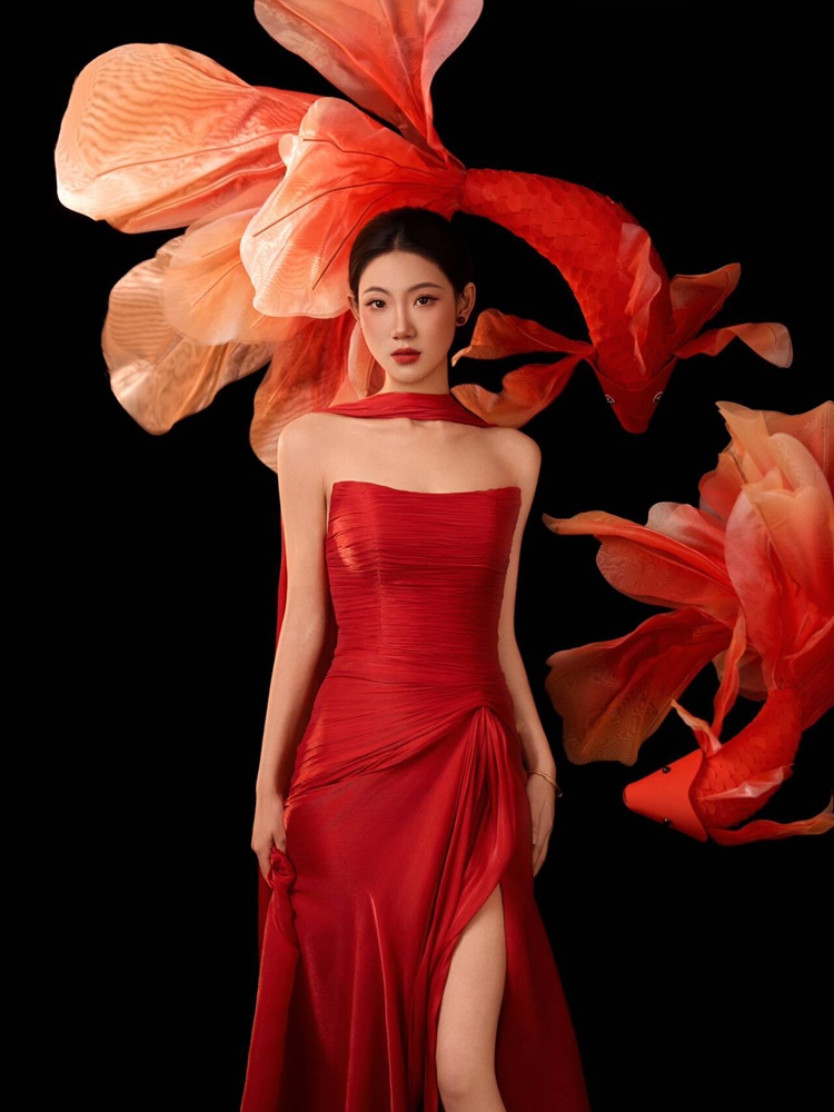 Новинка 2026: Красное платье в – обзор и цена Ethnic Fashion Studio